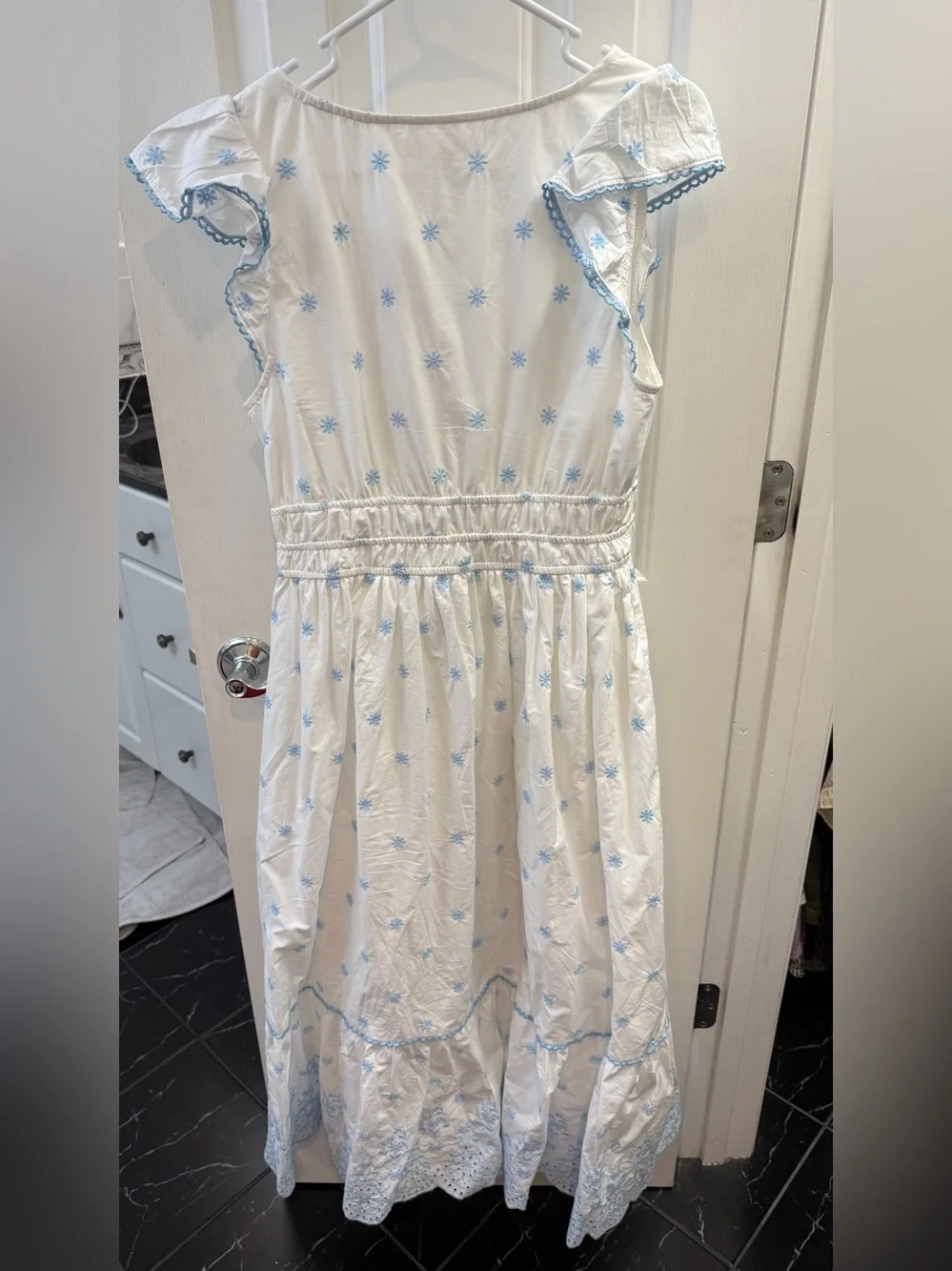 Rachel Zoe 100% Cotton Eyelet Maxi Dress - Picture 6 of 6